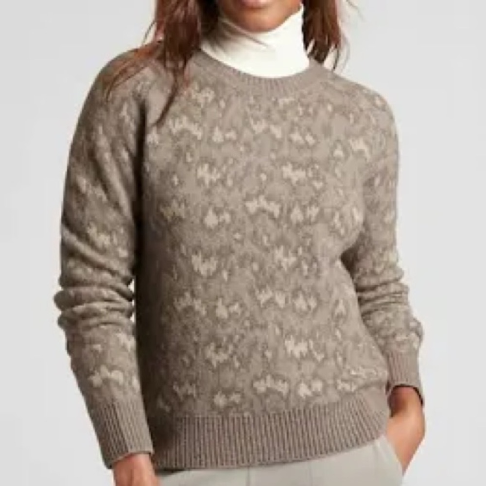 Athleta Hawthorn Textured Crew Sweater Size XS